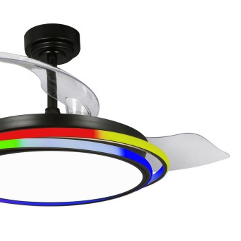 Cristal Record-Ανεμιστήρας οροφής Antila LED 65W Μαύρος ΚΩΔ.-85-094-42-180