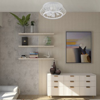 Cristal Record-Ανεμιστήρας οροφής Cobra Λευκό LED 50W ΚΩΔ.-85-924-30-100