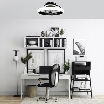 Cristal Record-Ανεμιστήρας οροφής Dinirot LED 50W Black ΚΩΔ.-85-009-50-180