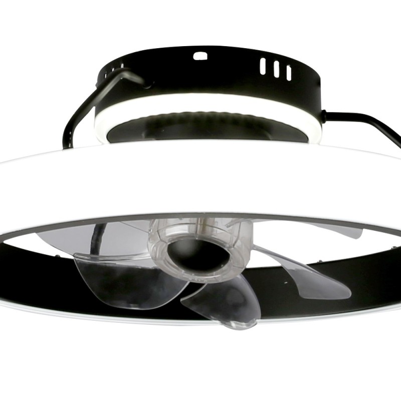 Cristal Record-Ανεμιστήρας οροφής Dinirot LED 50W Black ΚΩΔ.-85-009-50-180