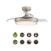 Cristal Record-Moss Nickel Ανεμιστήρας οροφής LED 72W ΚΩΔ.-85-065-72-002