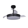 Cristal Record-Mini Moss Black Ανεμιστήρα οροφής LED 46W ΚΩΔ.- 85-065-46-180