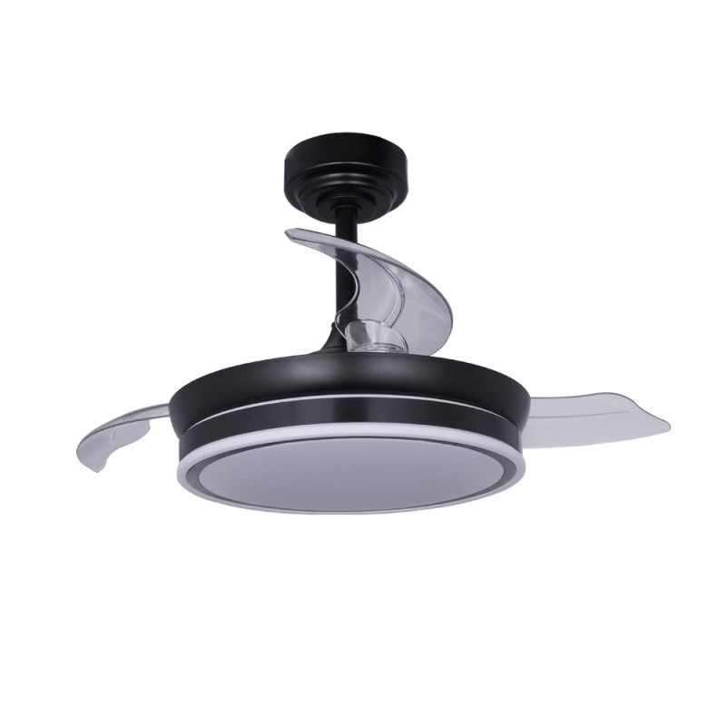 Cristal Record-Mini Moss Black Ανεμιστήρα οροφής LED 46W ΚΩΔ.- 85-065-46-180