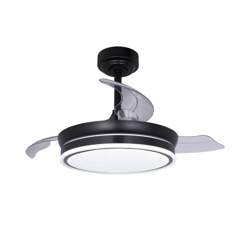 Cristal Record-Mini Moss Black Ανεμιστήρα οροφής LED 46W ΚΩΔ.- 85-065-46-180