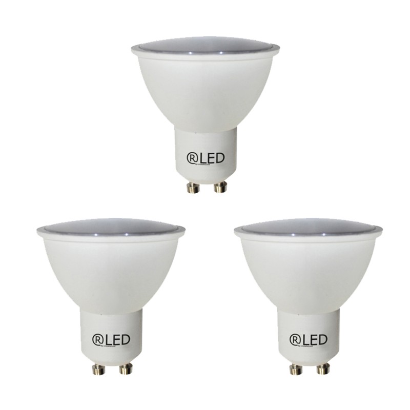 Pack of 3 GU10 LED bulbs 5W 450Lm 4000K