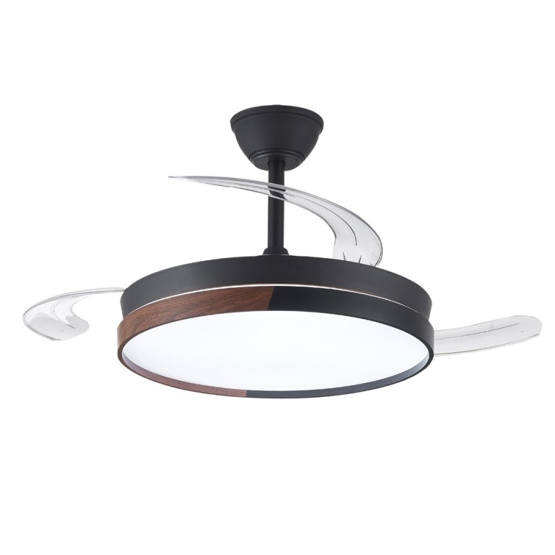 Cristal Record-Ανεμιστήρας οροφής Ecoro LED 45W Μαύρο ΚΩΔ.-85-069-25-180