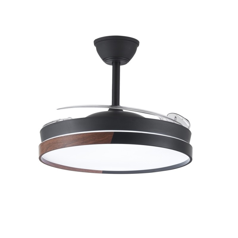 Cristal Record-Ανεμιστήρας οροφής Ecoro LED 45W Μαύρο ΚΩΔ.-85-069-25-180