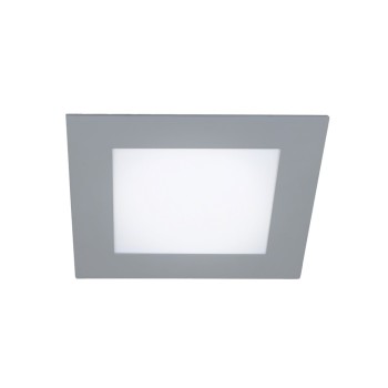 Cristal Record-Know Φωτιστικό Οροφής LED Χωνευτό 12W 4000K Τετράγωνο, Γκρι