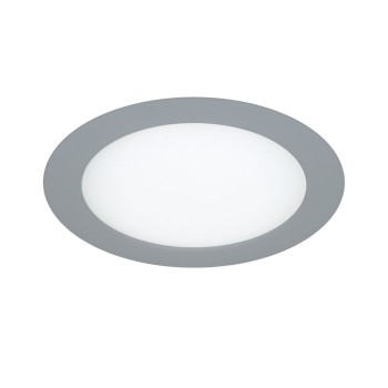 Cristal Record-Know Φωτιστικό Οροφής LED Χωνευτό 12W 4000K Στρογγυλό, Γκρι