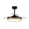 Cristal Record-Ανεμιστήρας οροφής Panam Mini LED 46W Μαύρο ΚΩΔ.-85-021-36-188