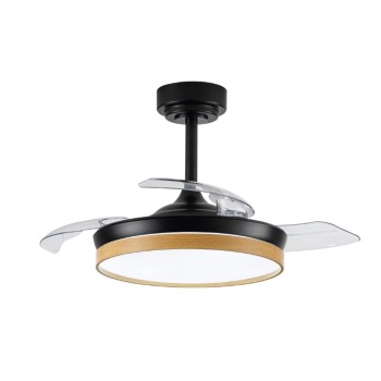 Cristal Record-Ανεμιστήρας οροφής Panam Mini LED 46W Μαύρο ΚΩΔ.-85-021-36-188