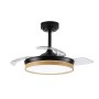 Cristal Record-Ανεμιστήρας οροφής Panam Mini LED 46W Μαύρο ΚΩΔ.-85-021-36-188