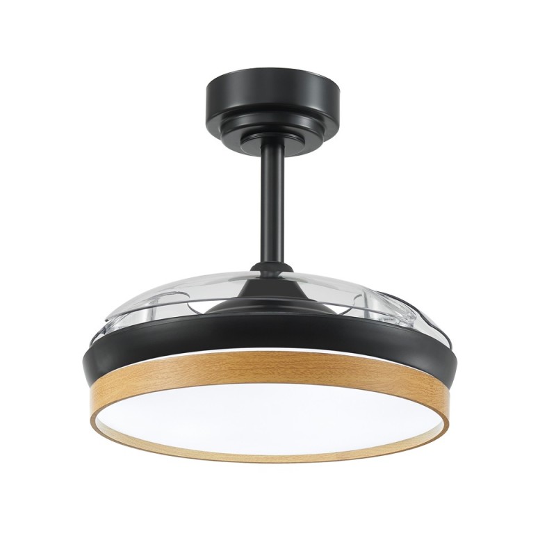 Cristal Record-Ανεμιστήρας οροφής Panam Mini LED 46W Μαύρο ΚΩΔ.-85-021-36-188