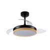 Cristal Record-Ανεμιστήρας οροφής Panam Mini LED 46W Μαύρο ΚΩΔ.-85-021-36-188