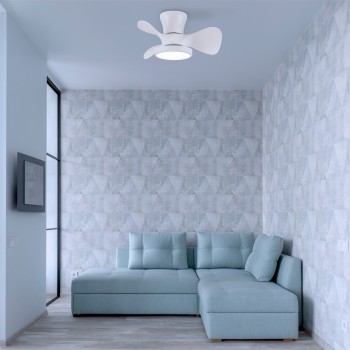 Cristal Record-Ανεμιστήρας οροφής Moll LED 20W Λευκό ΚΩΔ.-85-401-22-100