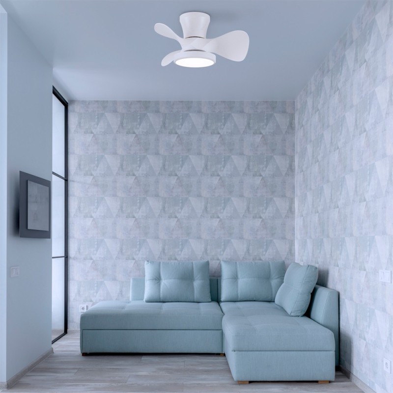 Cristal Record-Ανεμιστήρας οροφής Moll LED 20W Λευκό ΚΩΔ.-85-401-22-100