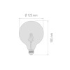 LED Bulb Smoked G125 E27 6W 400Lm 4000K
