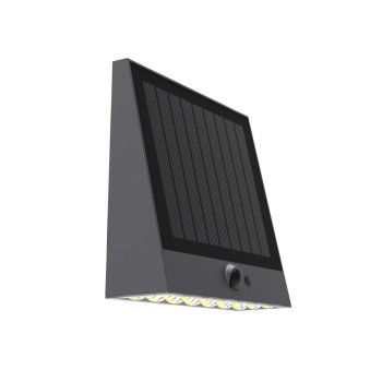 Cristal Record-Raksa Ηλιακό Επιτοίχιο Φωτιστικό LED 5.2W 1000lm 4000K IP54