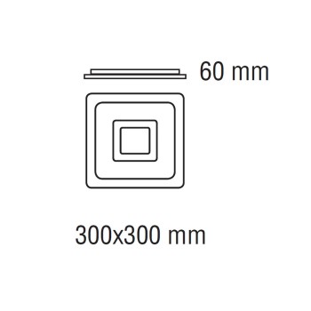 Cristal Record-Cryn Φωτιστικό οροφής LED Dim 3CCT 50W 5800Lm