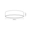 Cristal Record-Fabi Φωτιστικό οροφής LED 65W 4300 Lm CCT, Καφέ
