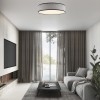 Cristal Record-Fabi Φωτιστικό οροφής LED 80W 5500Lm CCT, Γκρι