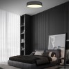Cristal Record-Fabi Φωτιστικό οροφής LED 65W 4300 Lm CCT, Μαύρο