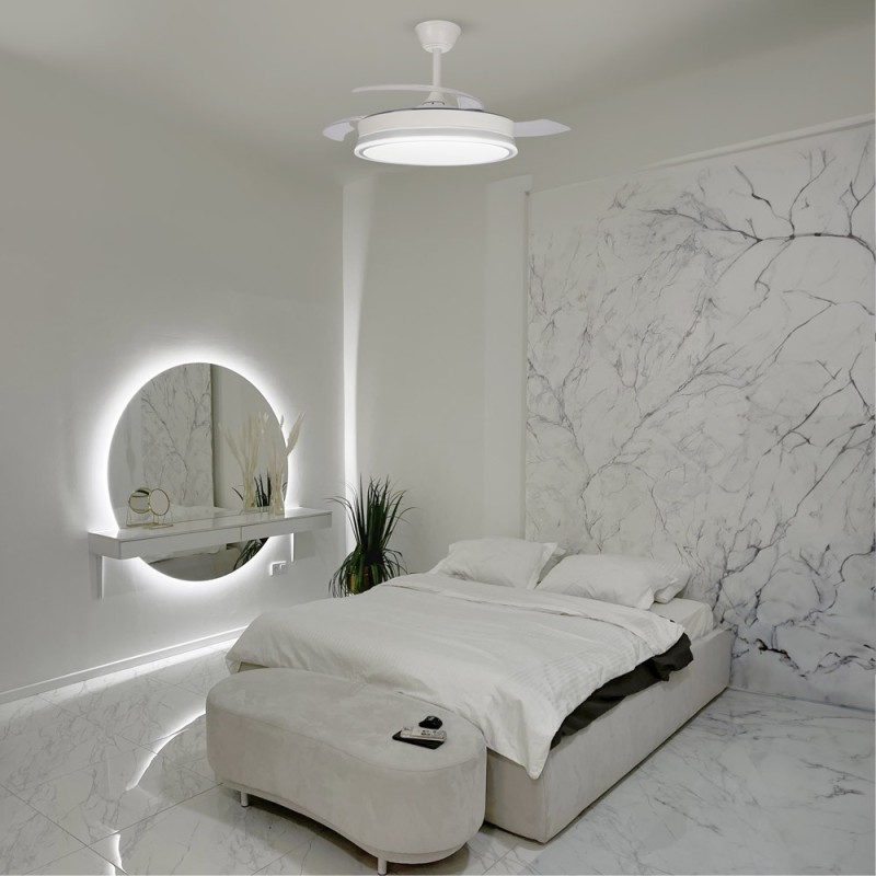 Cristal Record-Ανεμιστήρας οροφής Supereco LED 45W Λευκό ΚΩΔ.-85-069-42-000