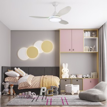 Cristal Record-Steel TL RGB Ανεμιστήρας Οροφής LED 31W 2980Lm CCT Dim