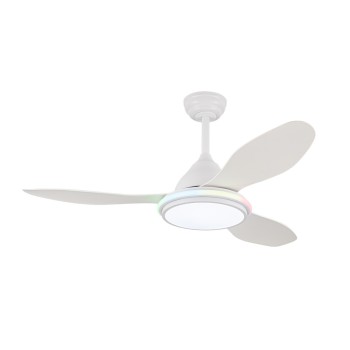 Cristal Record-Steel TL RGB Ανεμιστήρας Οροφής LED 31W 2980Lm CCT Dim