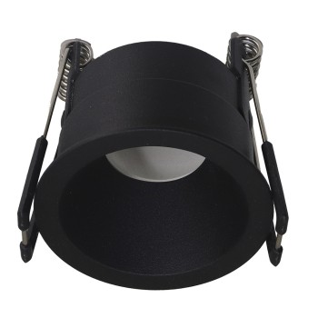 Recessed Round Black 51mm 1xGU10 PAR11