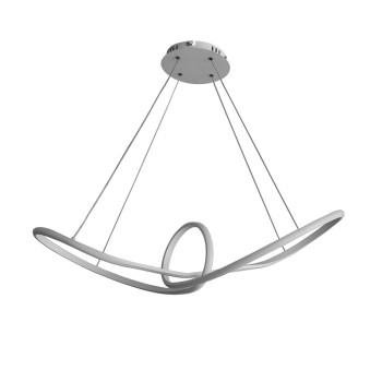 Cristal Record-Lidias Κρεμαστό Φωτιστικό LED Chrome, 3CCT DIM Τηλεχειριστήριο+APP