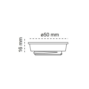 Bulb adapter for recessed Fit 50 White