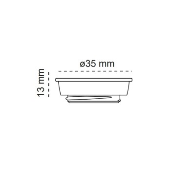 Bulb adapter for recessed Fit 35 White