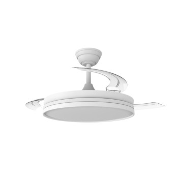 Cristal Record-Ferro Eco Ανεμιστήρας Οροφής LED  48W 5280Lm CCT Dim με αναδιπλούμενη λεπίδα