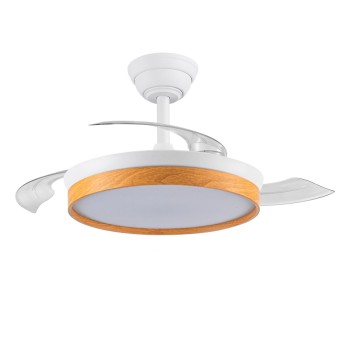 Cristal Record-Paneco Mini Beech Ανεμιστήρας οροφής LED 39W 4290Lm CCT Dim