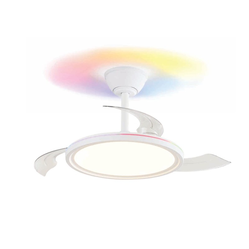 Cristal Record-Rexus RGB Ανεμιστήρας Οροφής LED 24+7W 2975Lm CCT