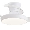 Cristal Record-Creta Ανεμιστήρας Οροφής LED 34W 3740Lm CCT Πτυσσόμενες Λεπίδες