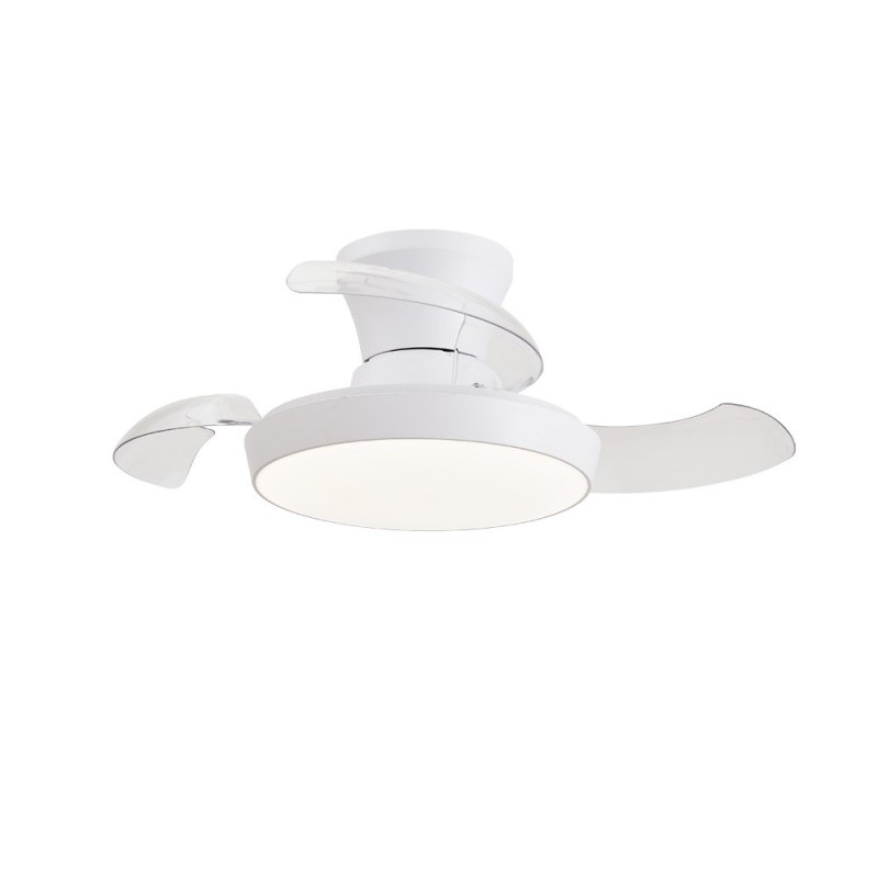 Cristal Record-Creta Ανεμιστήρας Οροφής LED 34W 3740Lm CCT Πτυσσόμενες Λεπίδες