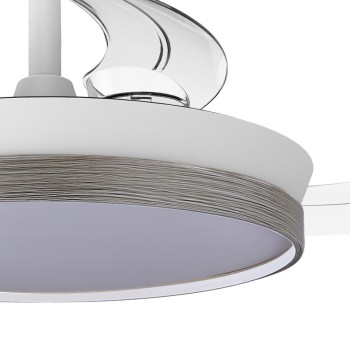 Cristal Record-Paneco Mini Ash αναδιπλούμενος ανεμιστήρας LED με λεπίδα  39W 4290Lm CCT Dim
