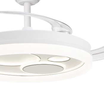 Cristal Record-Naira Eco White Ανεμιστήρας LED με αναδιπλούμενη λεπίδα 70W CCT Dim