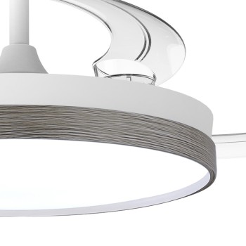 Cristal Record-Paneco Ash Ανεμιστήρας οροφής LED 48W 5280Lm CCT Dim
