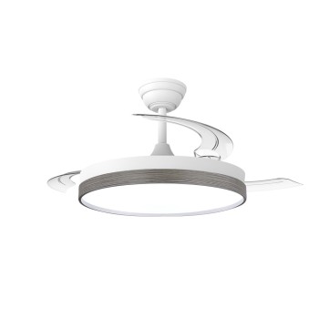 Cristal Record-Paneco Ash Ανεμιστήρας οροφής LED 48W 5280Lm CCT Dim