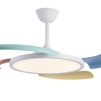 Cristal Record-Key Colours Ανεμιστήρας οροφής LED με αναδιπλούμενη λεπίδα 40W 4200Lm CCT Dim