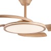 Cristal Record-Key Plus Wood Ανεμιστήρας οροφής LED με αναδιπλούμενη λεπίδα 43+15W 4430+750Lm CCT Dim