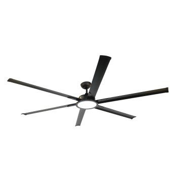 Cristal Record-Avon L μαύρος Ανεμιστήρας οροφής LED 20W 2000Lm CCT Dim