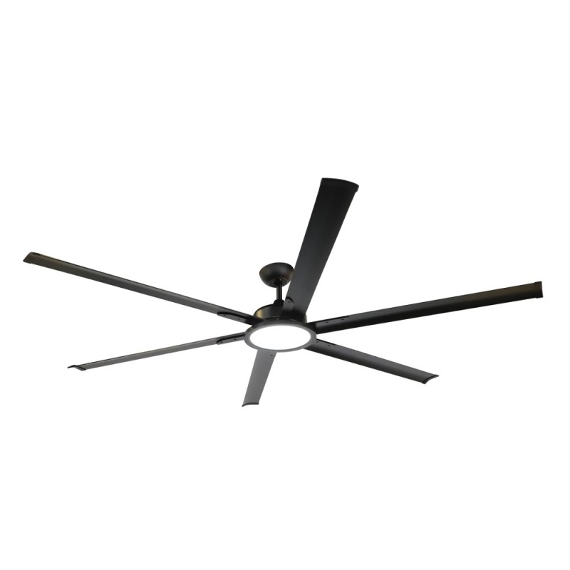 Cristal Record-Avon L μαύρος Ανεμιστήρας οροφής LED 20W 2000Lm CCT Dim