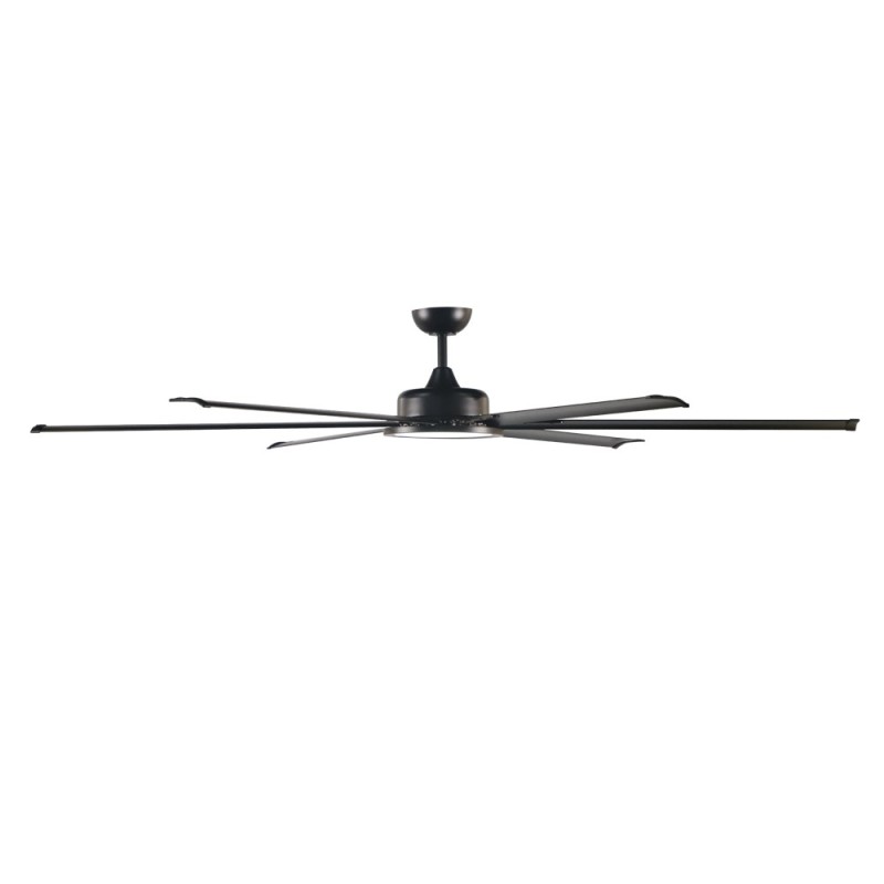 Cristal Record-Avon L μαύρος Ανεμιστήρας οροφής LED 20W 2000Lm CCT Dim
