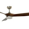 Cristal Record-Nine Big Níquel+Wood Ανεμιστήρας οροφής 18W 1600lm CCT
