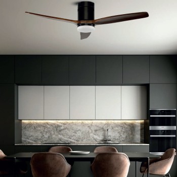 Cristal Record-Nine Eco Black Ανεμιστήρας οροφής 20W 2200Lm CCT Dim LED