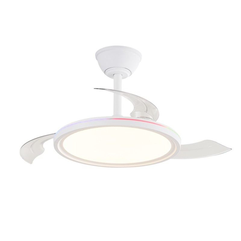 Cristal Record-Rexus RGB Ανεμιστήρας Οροφής LED 24+7W 2975Lm CCT
